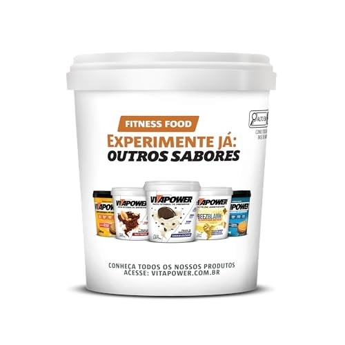 Vita Power Pasta De Amendoim Sabores Gourmet (1 005Kg) - Sabor Brownie De Chocolate