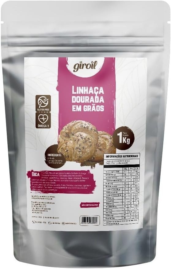 Linhaça Dourada Grãos Giroil - 1 Kg