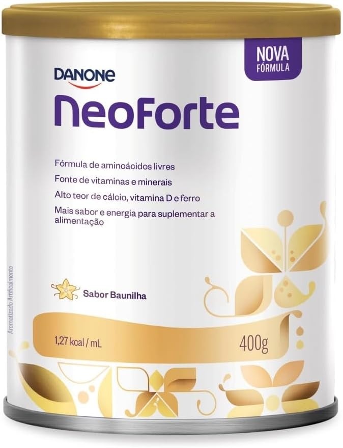 1 Lata de Fórmula Infantil Neoforte Com 400g Sabor Baunilha - Promoção