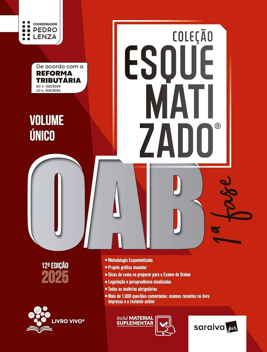 OAB 1ª Fase 2025: Coleção Esquematizado Volume Único - Sua Aprovação Garantida!