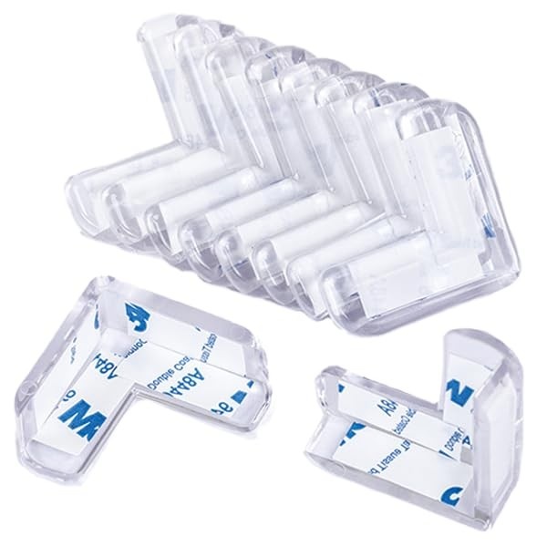 Kit 10 Protetores de Canto em Silicone com Adesivo – Segurança Total para Bebês e Idosos