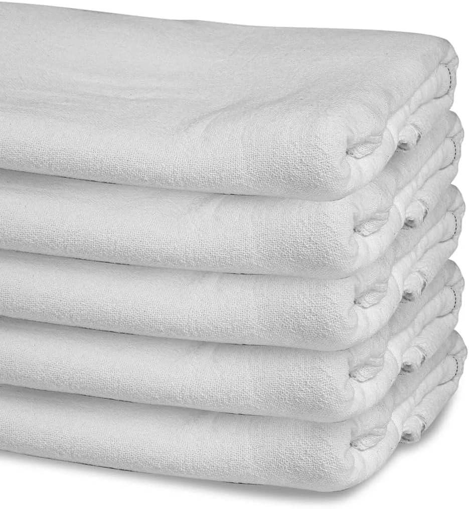 Kit 10 Panos de Chão Multiuso em Algodão Duplo - 42x60cm | Absorção Premium