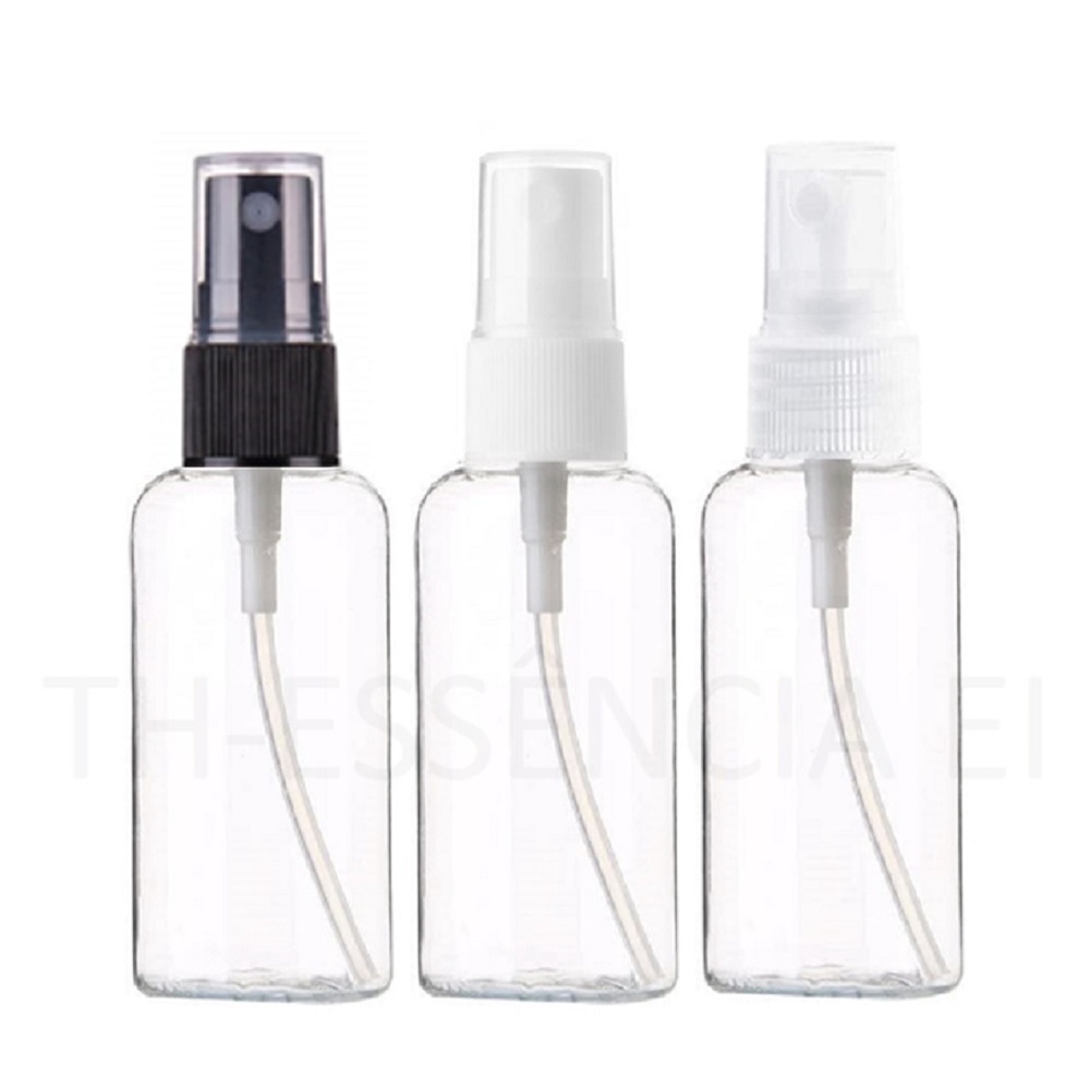 10 Frascos Pet 60ml com Spray – Ideal para Perfumes