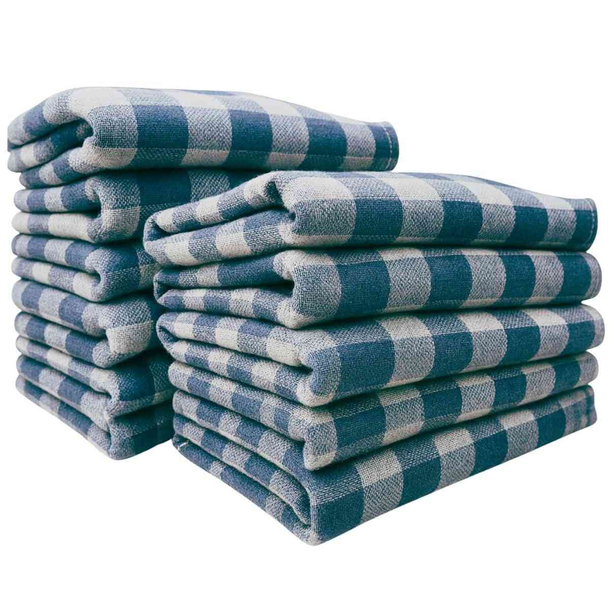Kit 10 Panos de Chão Xadrez 40x65cm - Absorventes, Resistentes e Versáteis para Limpeza Total