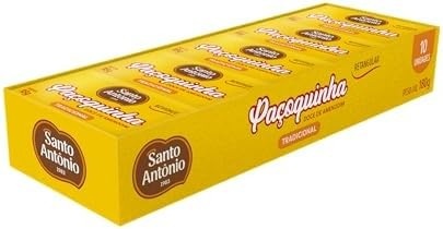SANTO ANTONIO ALIMENTOS PACOQUINHA RETANGULAR TRADICIONAL DISPLAY 180G 10 UN X 18G
