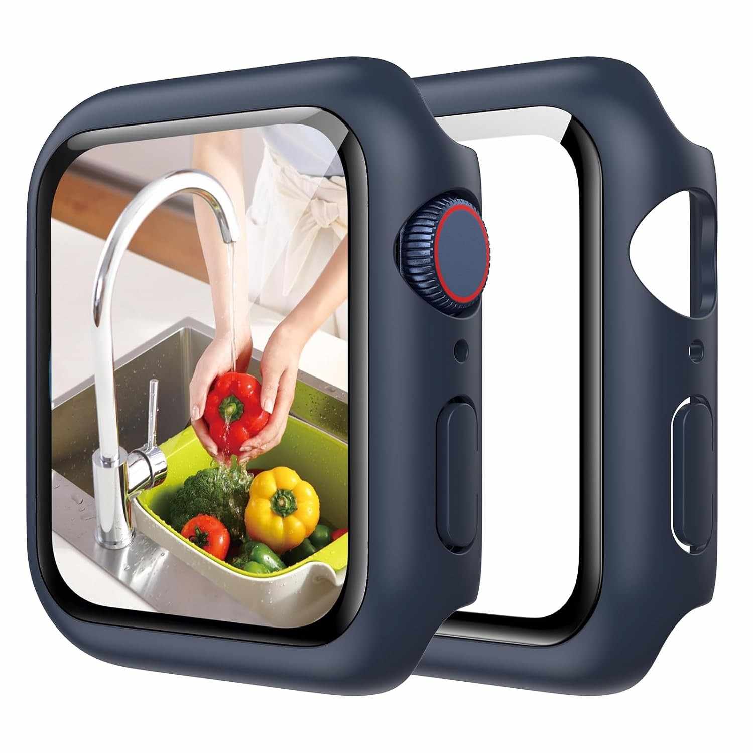 Capa Protetora Goton à Prova d'Água para Apple Watch Series 10 (42mm) com Vidro Temperado