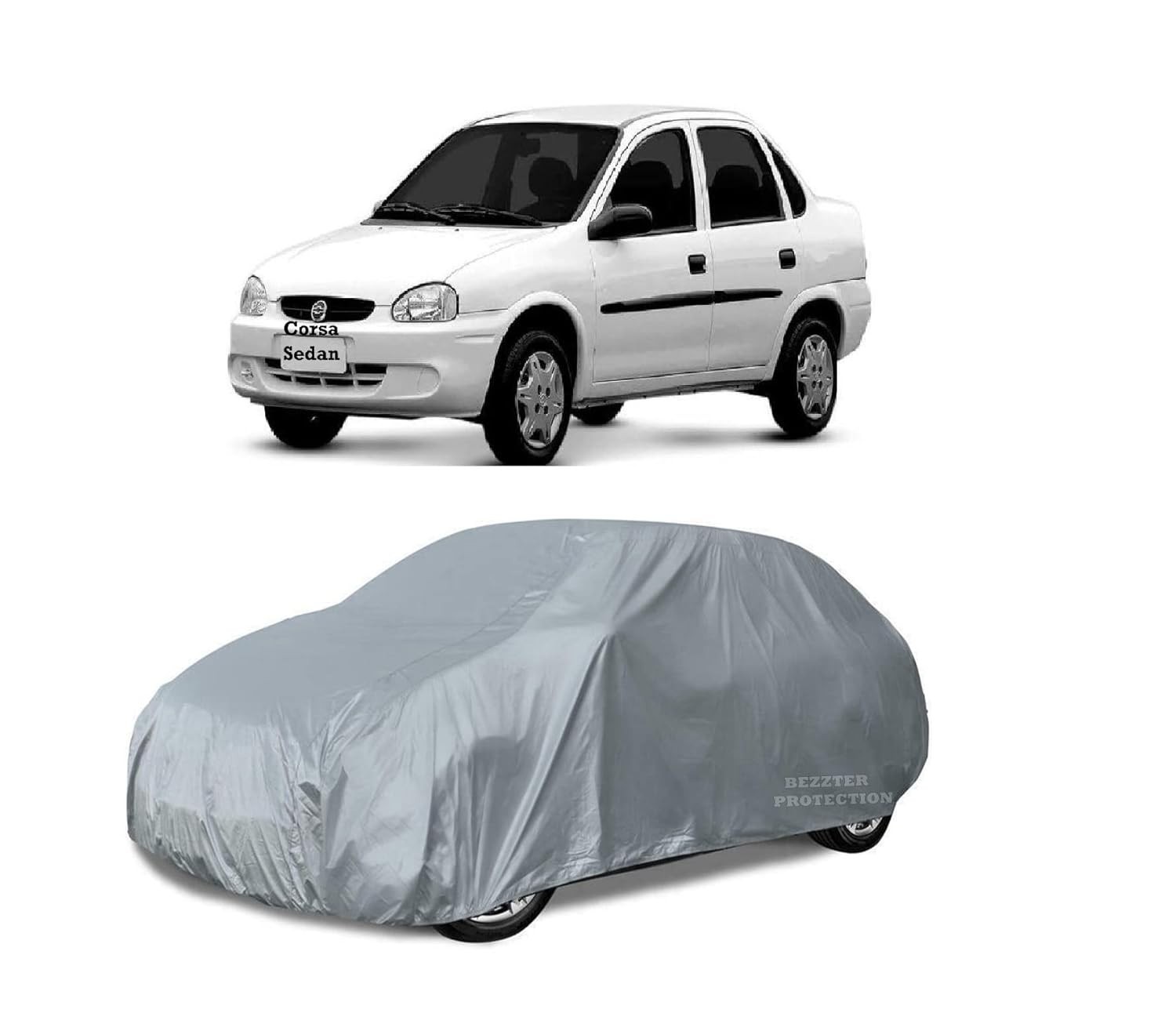 Capa Protetora Bezzter para Corsa Sedan: 100% Impermeável e Proteção Total contra Sol e Chuva