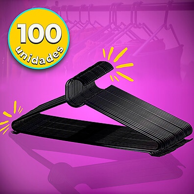 100 Cabides Reforçados: Organize com Estilo!