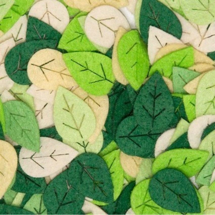 100 Folhas Vazadas Feltro: Decore e Crie!