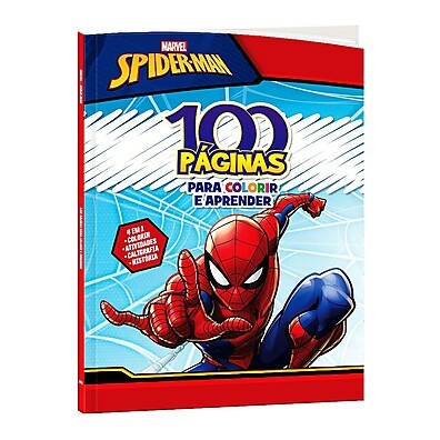 100 Páginas Homem-Aranha: Colorir e Aventura!