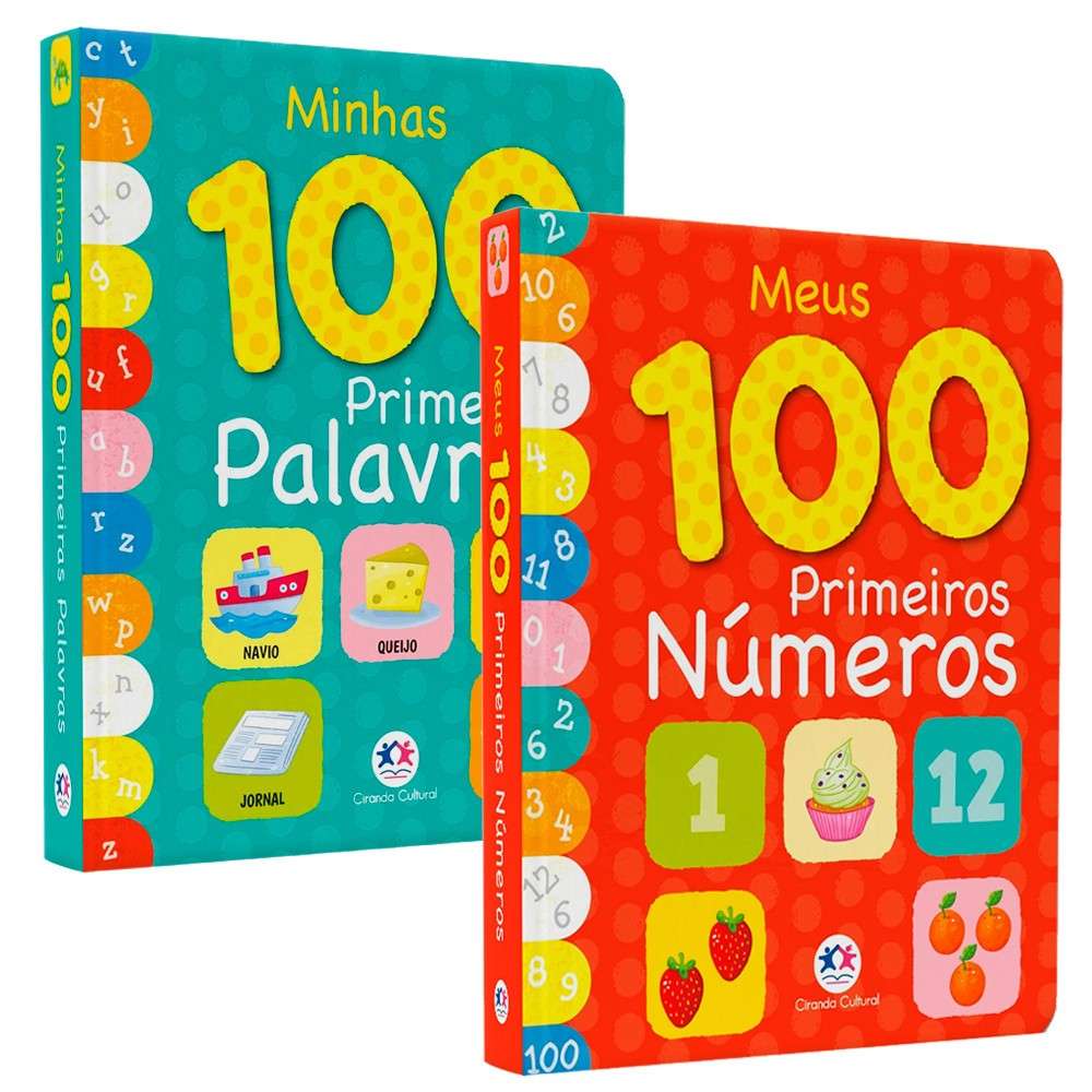 100 Primeiros Passos: Aprenda Palavras e Números!