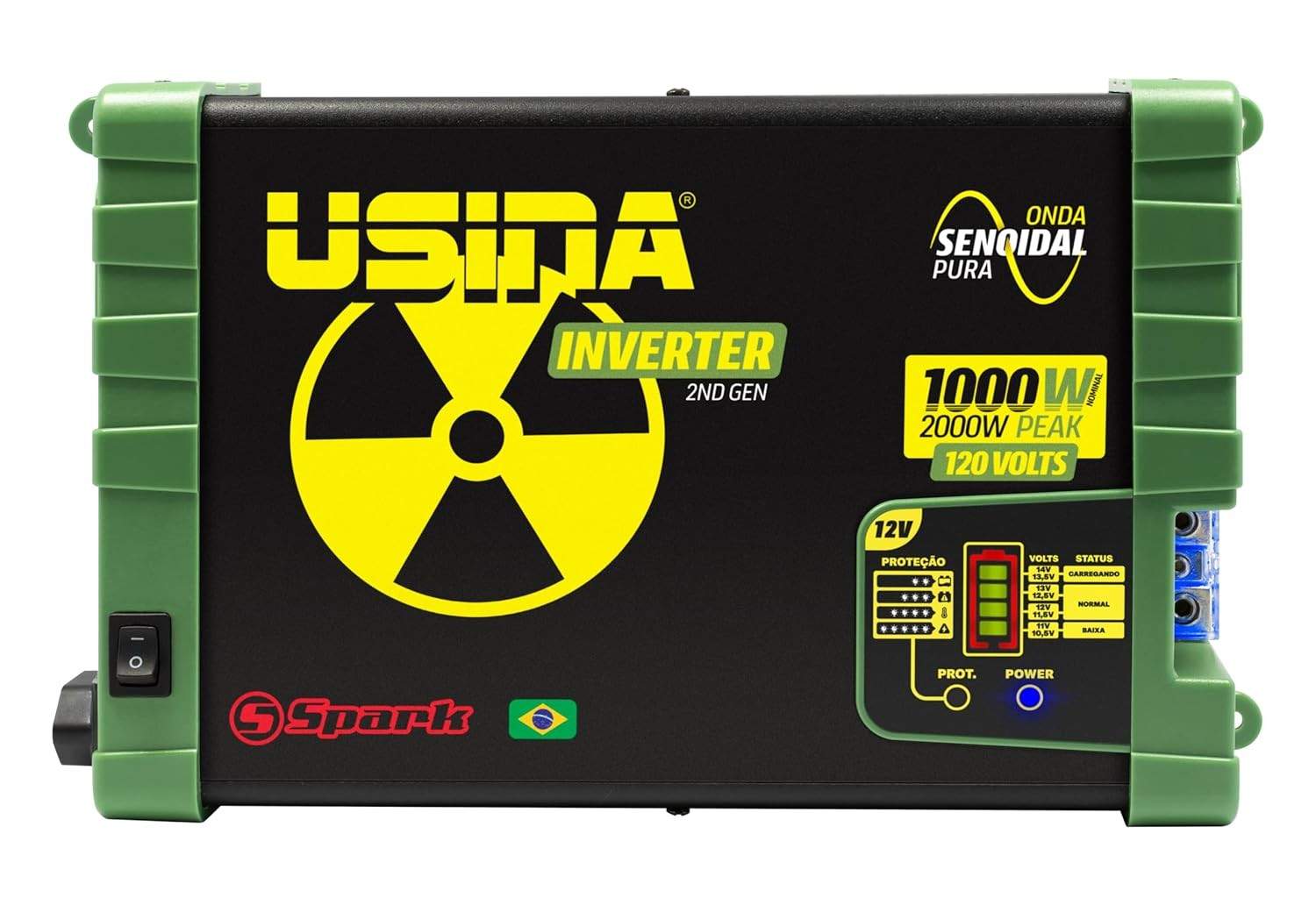 Inversor Usina 1000W Onda Senoidal Pura Off-Grid 12VDC para 120VAC - Energia Confiável em Qualquer Lugar!