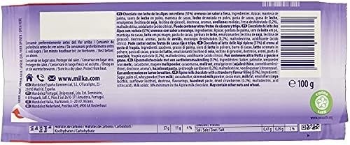 Milka Chocolate Recheado Strawberry Yogurt 100G