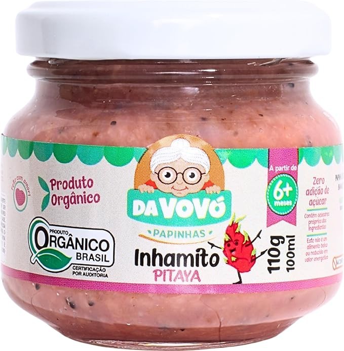 Da Vovó, Ihamito, Linha +6, Danoninho Natural, Sabor Pitaya, 100ml