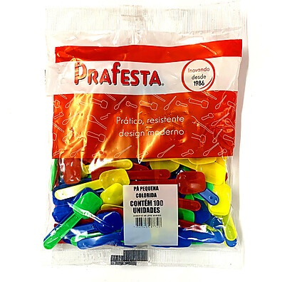 Pá Pazinha Colorida Descartável - 100un/500un