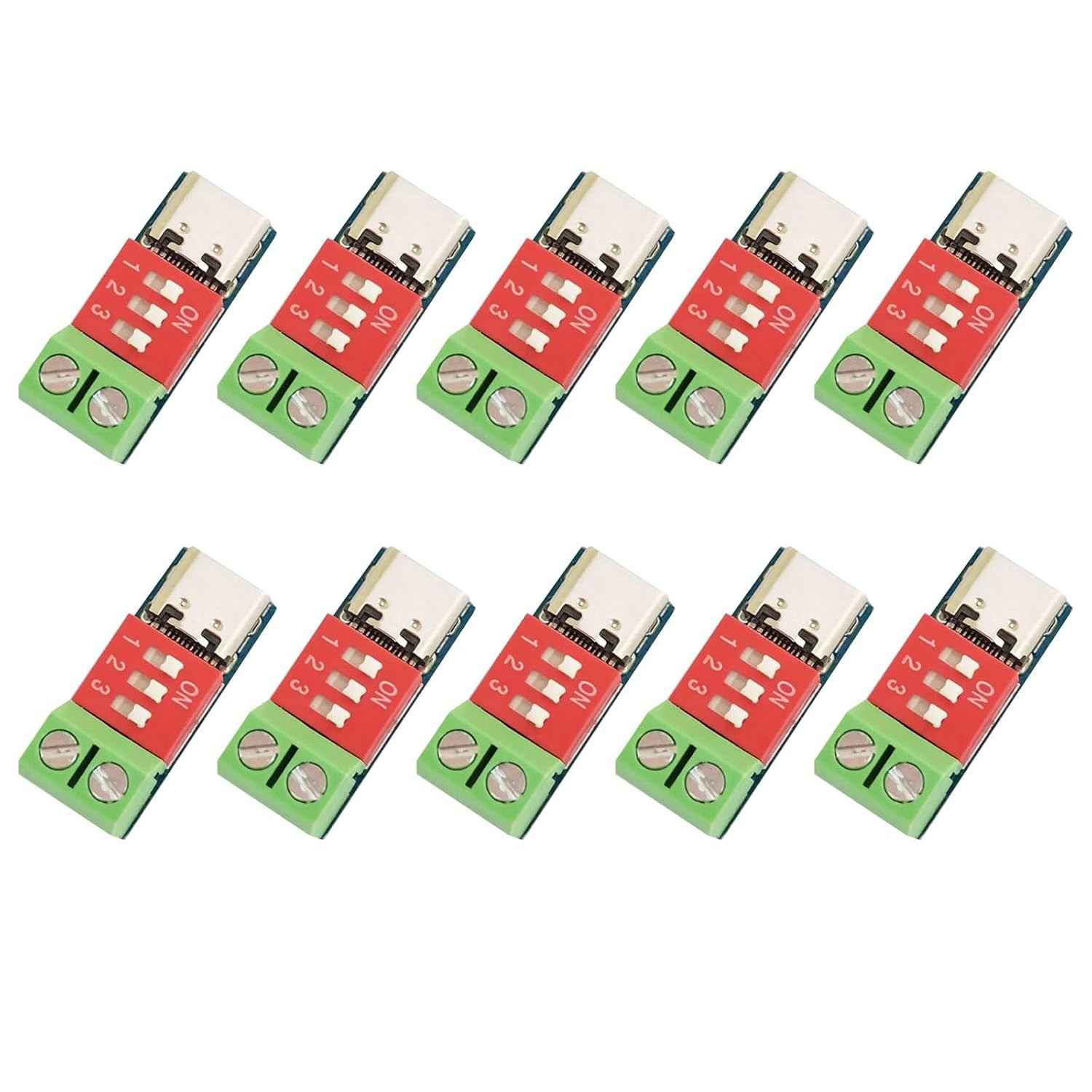 10x Módulos de Chamariz PD USB-C: Carregamento Rápido 100W PD3.0/2.0 e BC1.2