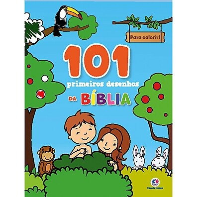 101 Desenhos Bíblicos: Livro para Colorir e Aprender