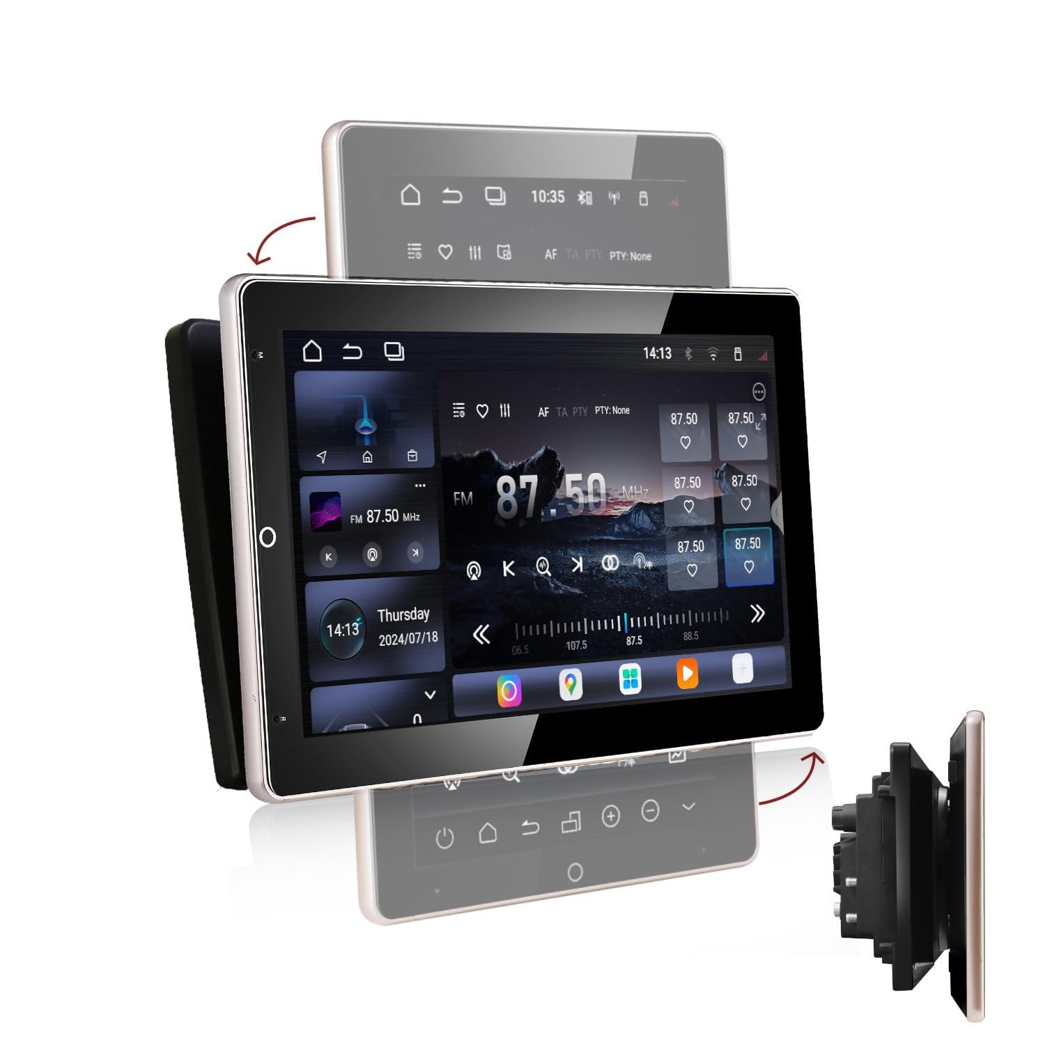 Central Multimídia Amaseaudio Android 14: Tela Elétrica 10.1" 8 Núcleos e DSP Avançado
