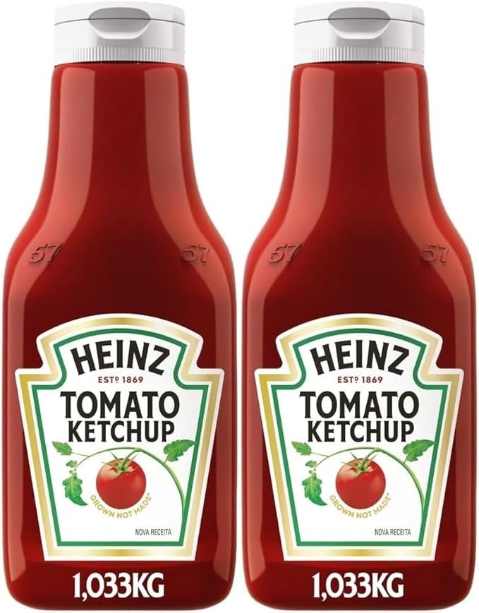 Kit 2 Ketchup Heinz Tradicional 1,033KG GIGANTE ORIGINAL