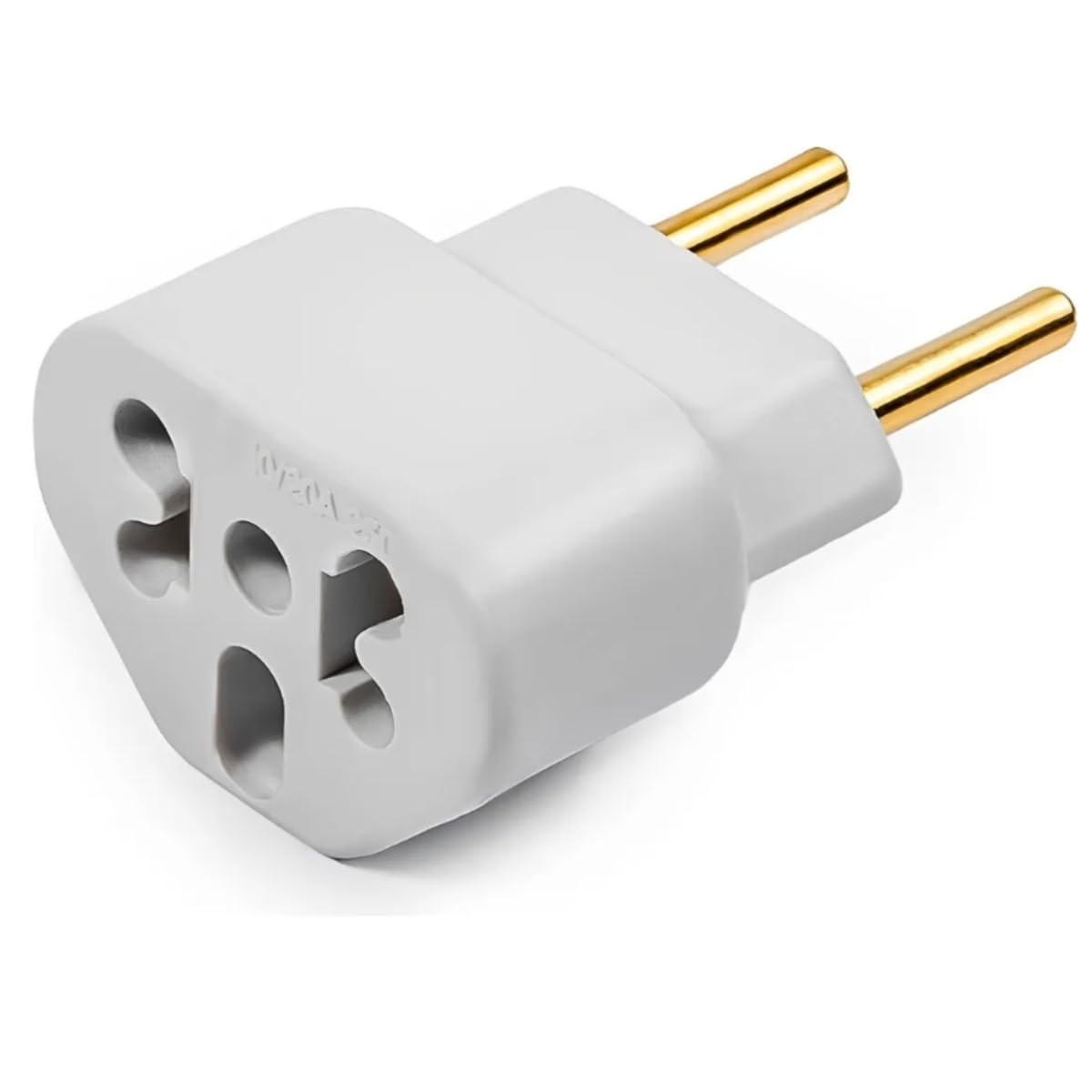 Kit 3 Adaptadores Tomada Universal 10A/20A Branco - Conexão Segura e Moderna
