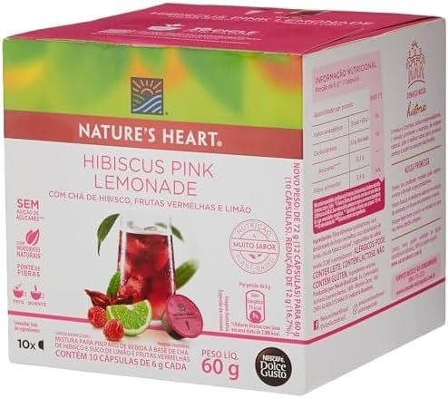Nescafé NATURES HEART TEA Hibiscus Pink Lemonade 10Caps 1x60g