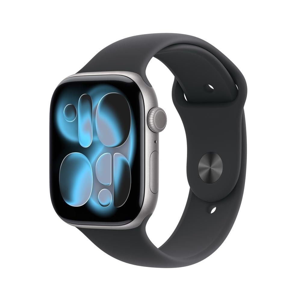 Apple Watch Series 11 GPS + Cellular 46mm Alumínio Cinza Sideral | Bracelete Preta P/M