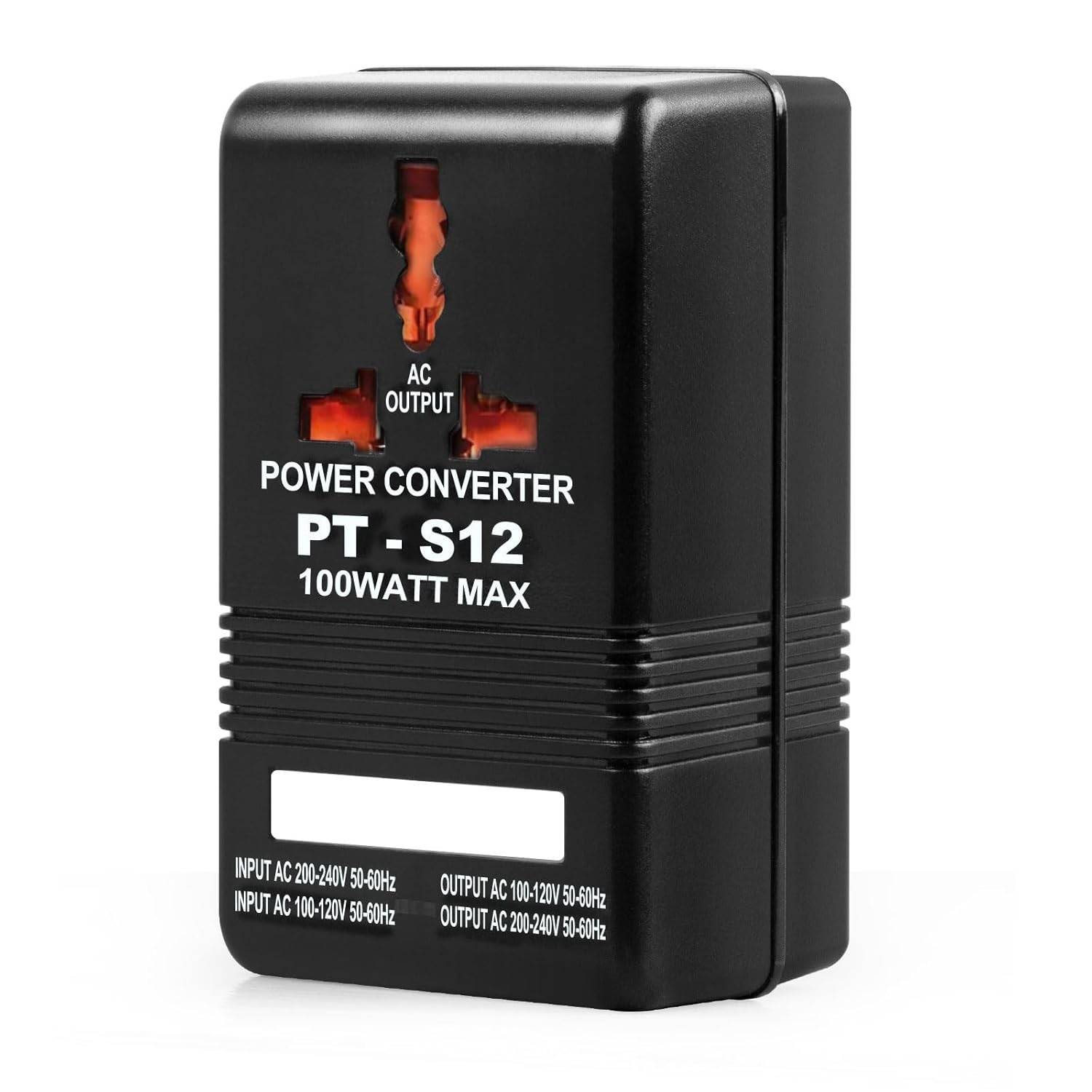 Conversor de Tensão Universal 100W: 110V ↔ 220V para Viagens e Uso Doméstico