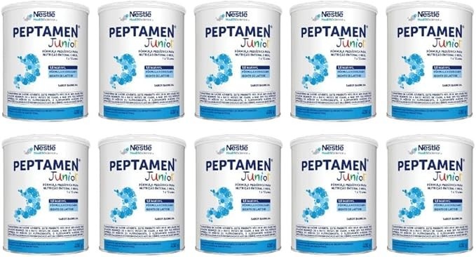 Nestle Peptamen Junior 400g – Fórmula Infantil - Kit com 10 Latas – Oferta Exclusiva com Validade 11/2025
