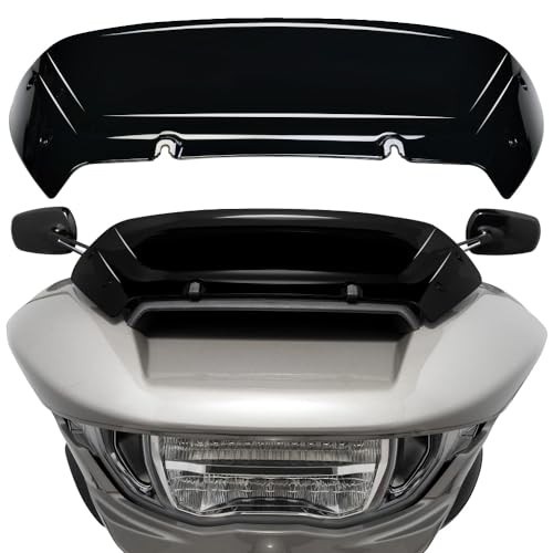 Para-brisa Divisor de Vento 11,4cm Preto para Harley Davidson CVO Road Glide FLTRXSE/FLTRX 2023-2024