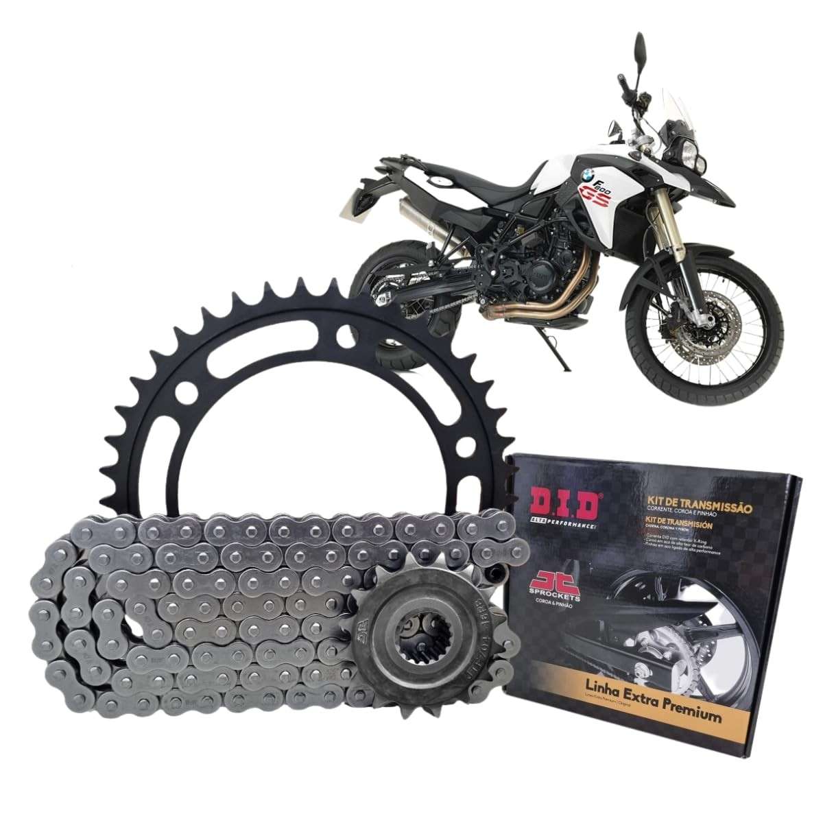 Kit Transmissão Relação DID Bmw F800GS 42/16 (525VO-116L)