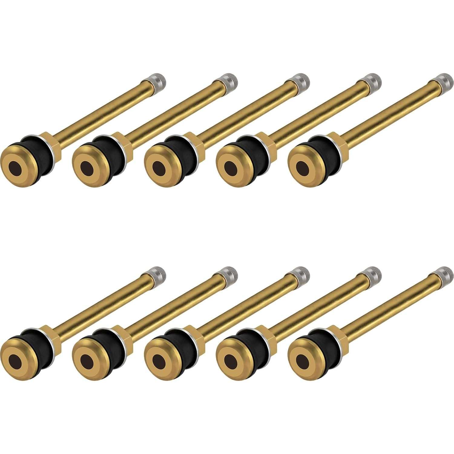MuHize TR573: 10 Hastes de Válvula de Pneu para Caminhão em Latão Durável (11cm)