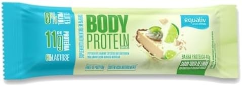 Body Protein Barras Proteicas, 9 Unidades de 40g, 11g de Proteína, Sabor Torta de Limão Equaliv