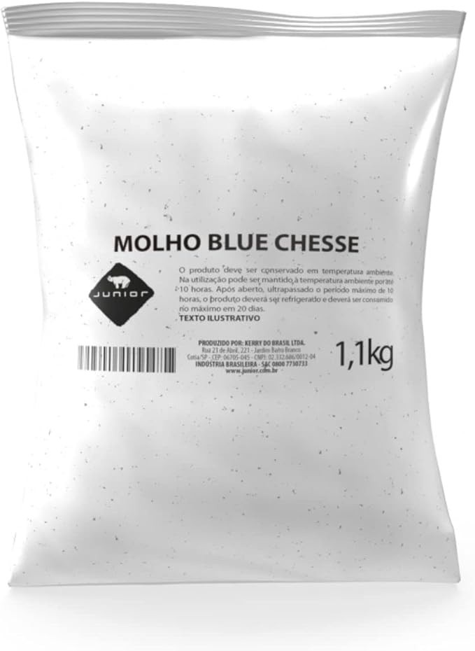 COMBO DE CAIXA DE MOLHO BLUE CHESSE JUNIOR 1,1KG COM 5 UNIDADES