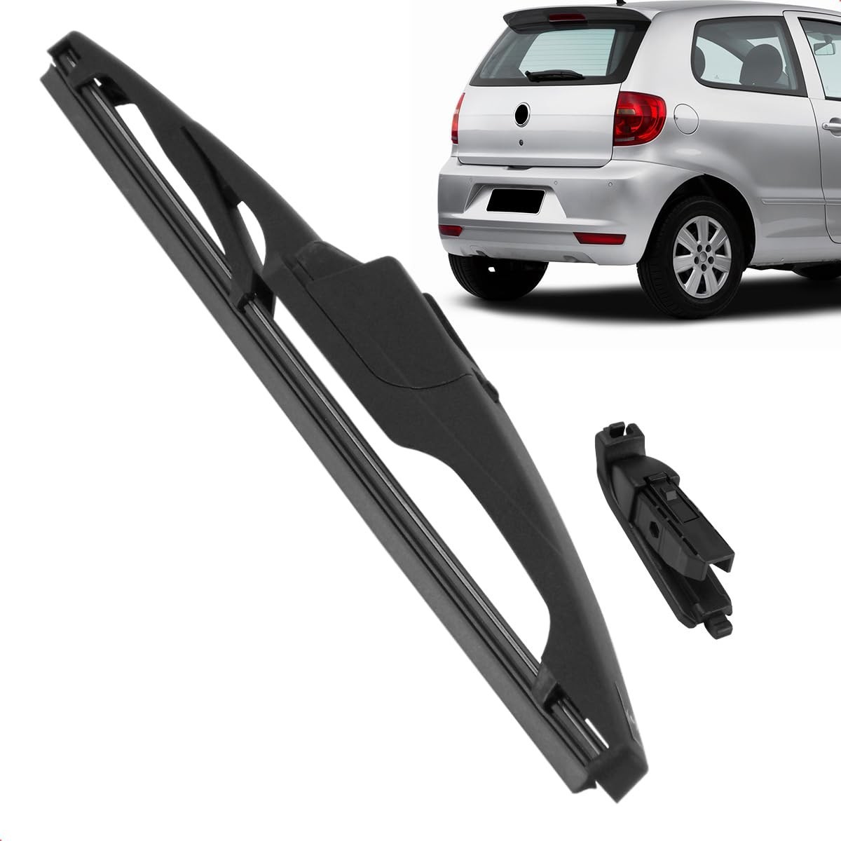 Palheta Limpadora Para-Brisa Traseiro Vigia Fox 2003-2012 Carenada 12" Silicone