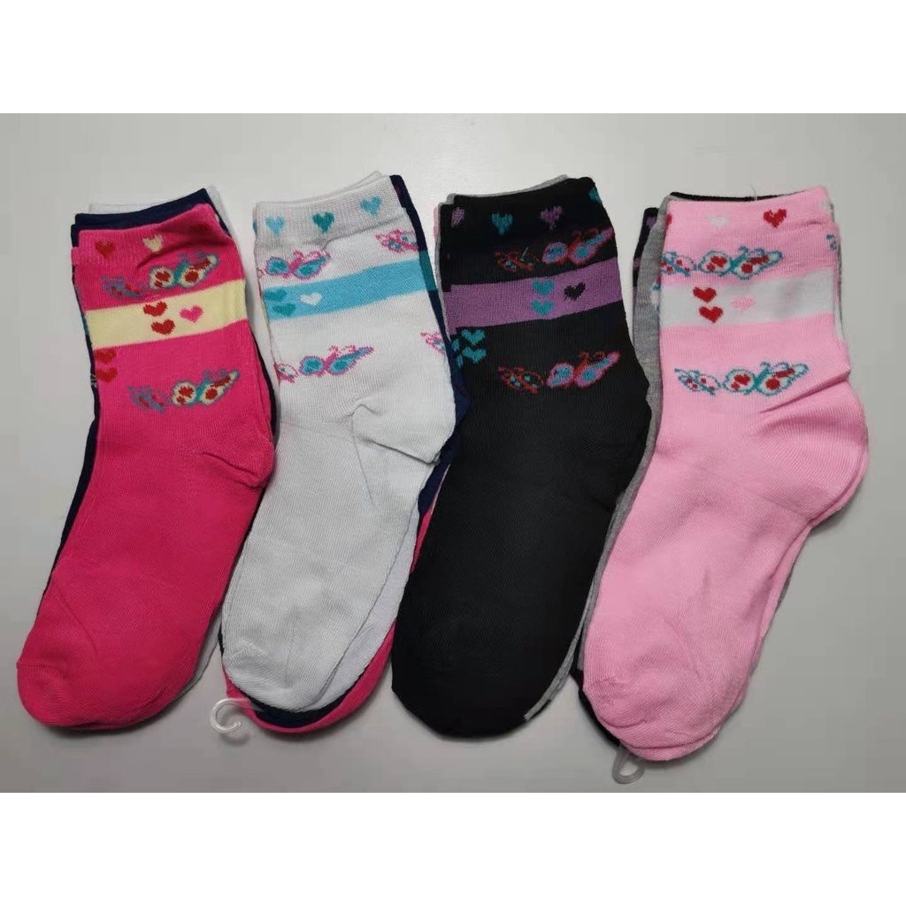 12 Pares Meias Femininas Cano Médio: Conforto Quente!