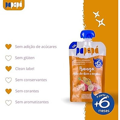 Papapá Frango e Vegetais: Papinha Nutritiva 120g