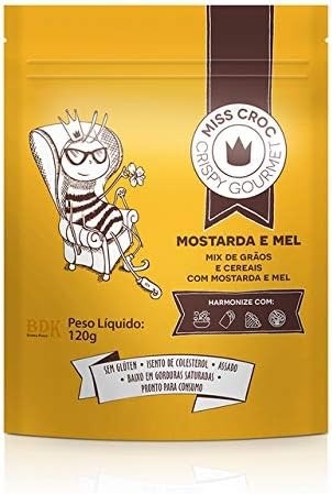 Granola Crispy Mostarda E Mel Sem Glúten Sachê Miss Croc 120g