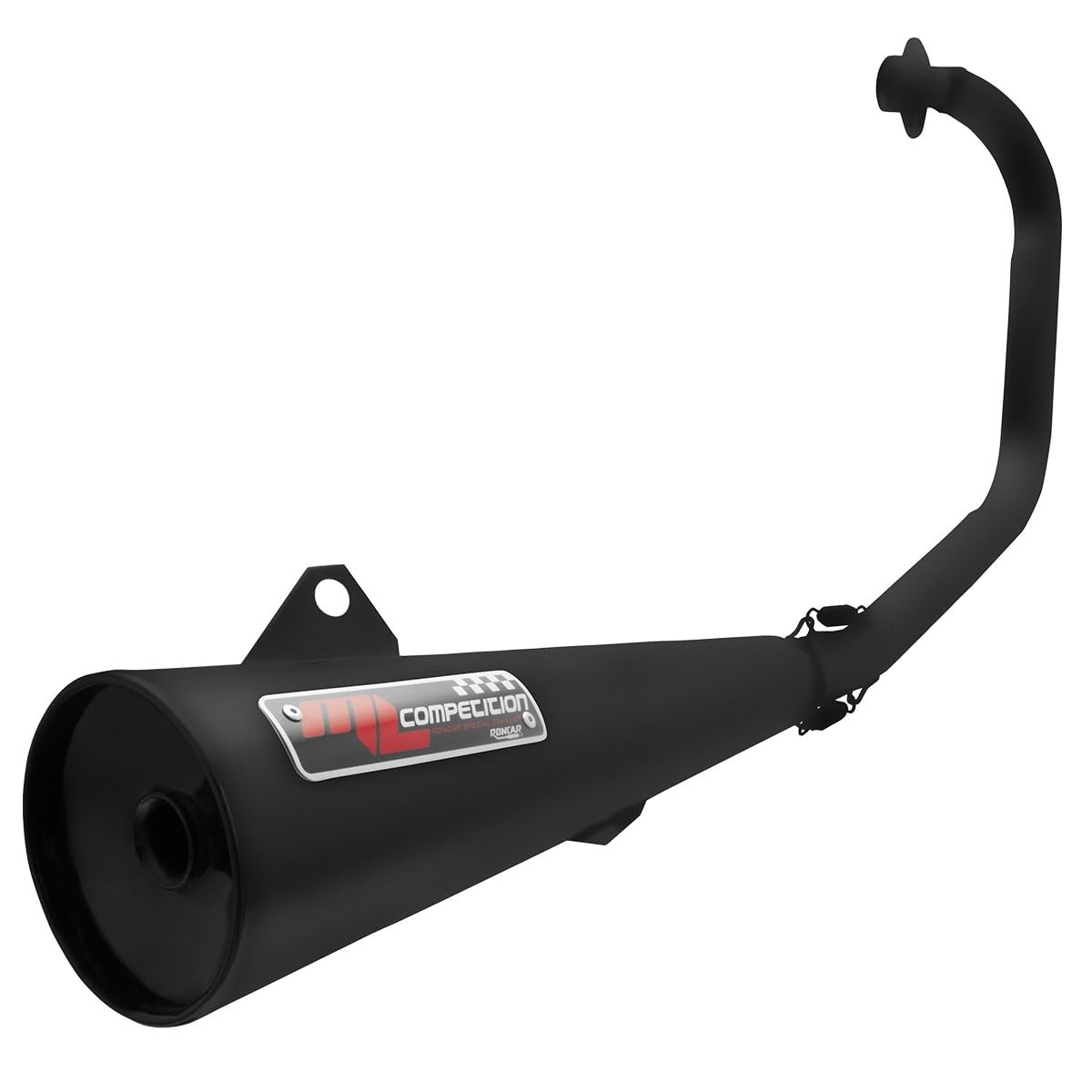 Escapamento Roncar ML Competition Curto 45cm Preto Yamaha YBR 125 (2000-2008)