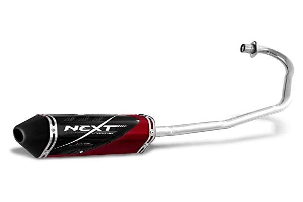 Escapamento Esportivo Next Fan 125 2014 KS Candy Red - Ronco Incrível e Potência!