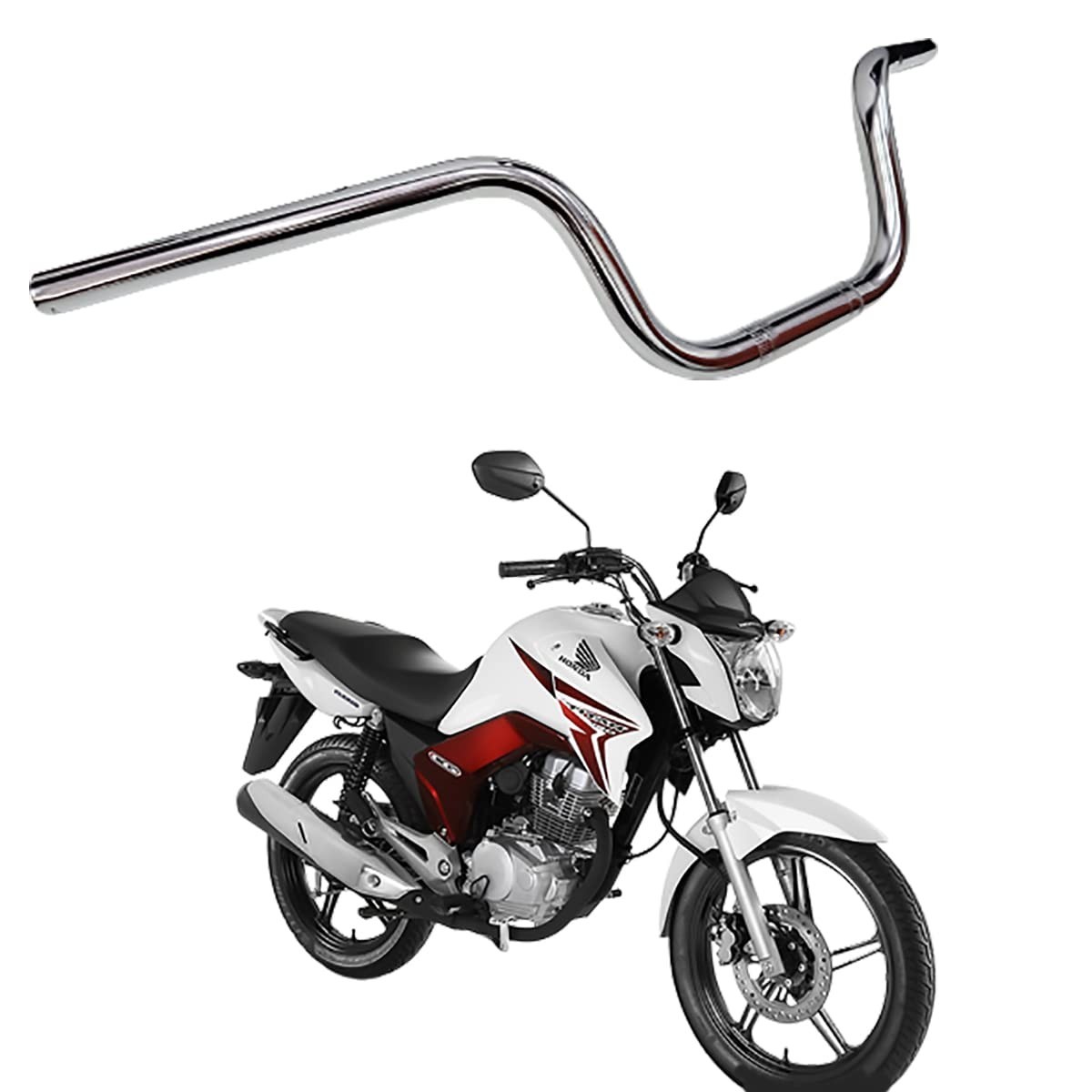 Guidão Esportivo Cg Titan 150/160 2014+ Fan 125/150/160 2014+ - Performance e Estilo