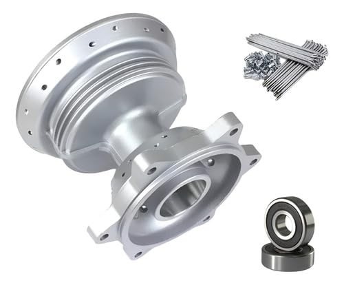 Kit Cubo Traseiro Completo Bros 125/150/160 CRF 230: Raios 4mm e Rolamentos Premium