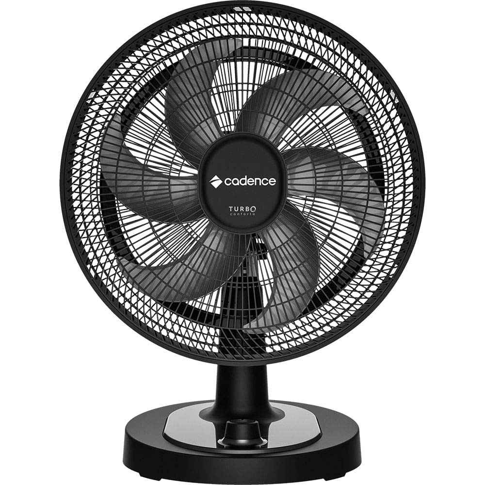 Ventilador Cadence Turbo Conforto Black 127V - Potência e Silêncio para Seu Ambiente