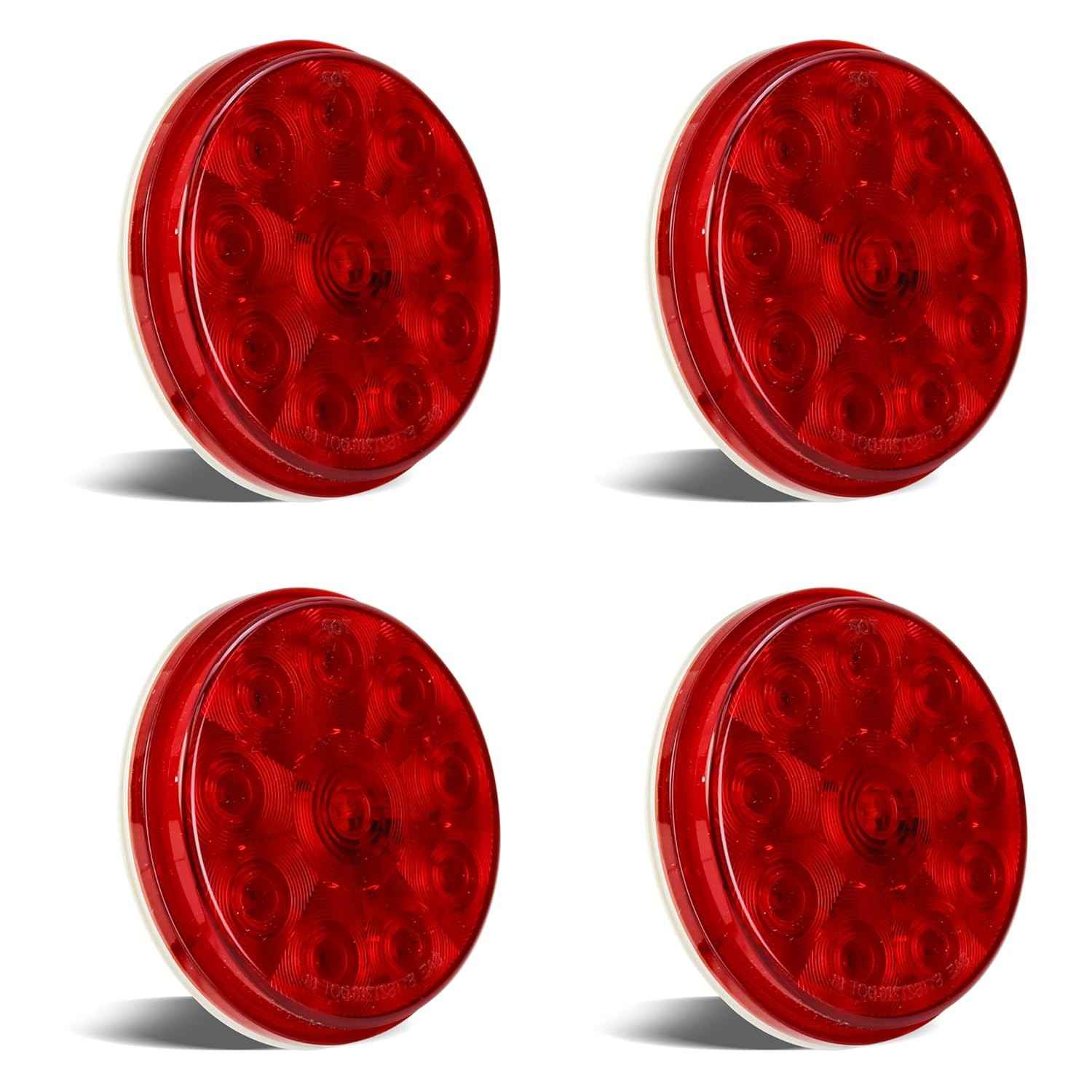 Luz Traseira LED 10cm Vermelha 12V - Segurança e Durabilidade para seu Veículo