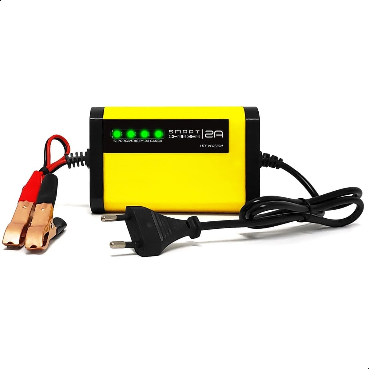 Carregador de Bateria Automotivo Digital 12V Lite 2A: Carga Inteligente para Sua Moto!