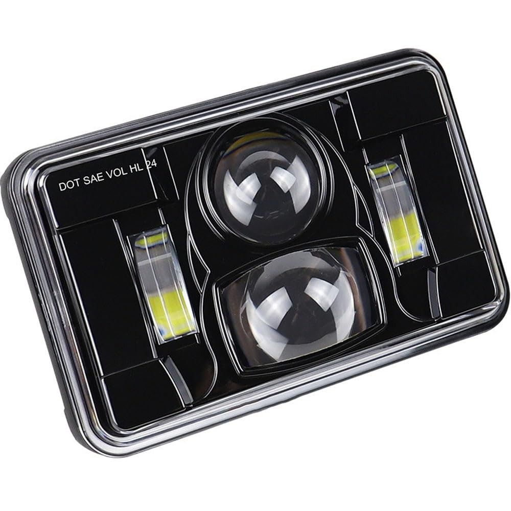 Faróis LED 4x6" Quadrados 12V 40W: Iluminação Potente e Segura para Peterbilt