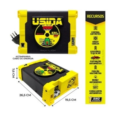 Fonte Automotiva Spark Usina 120A: Potência e Controle em 12V