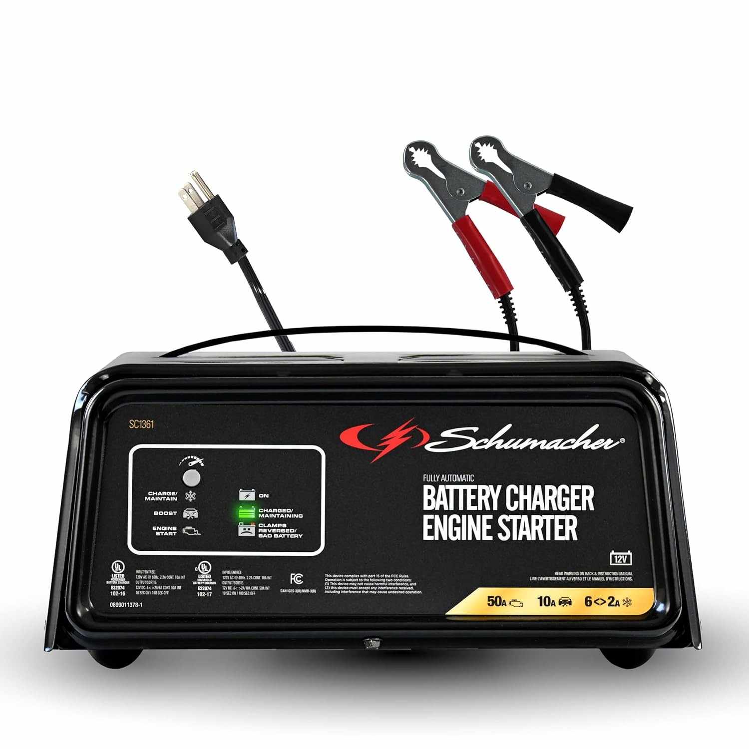 Carregador e Partida Schumacher SC1361: Solução 4 em 1 para Baterias 12V