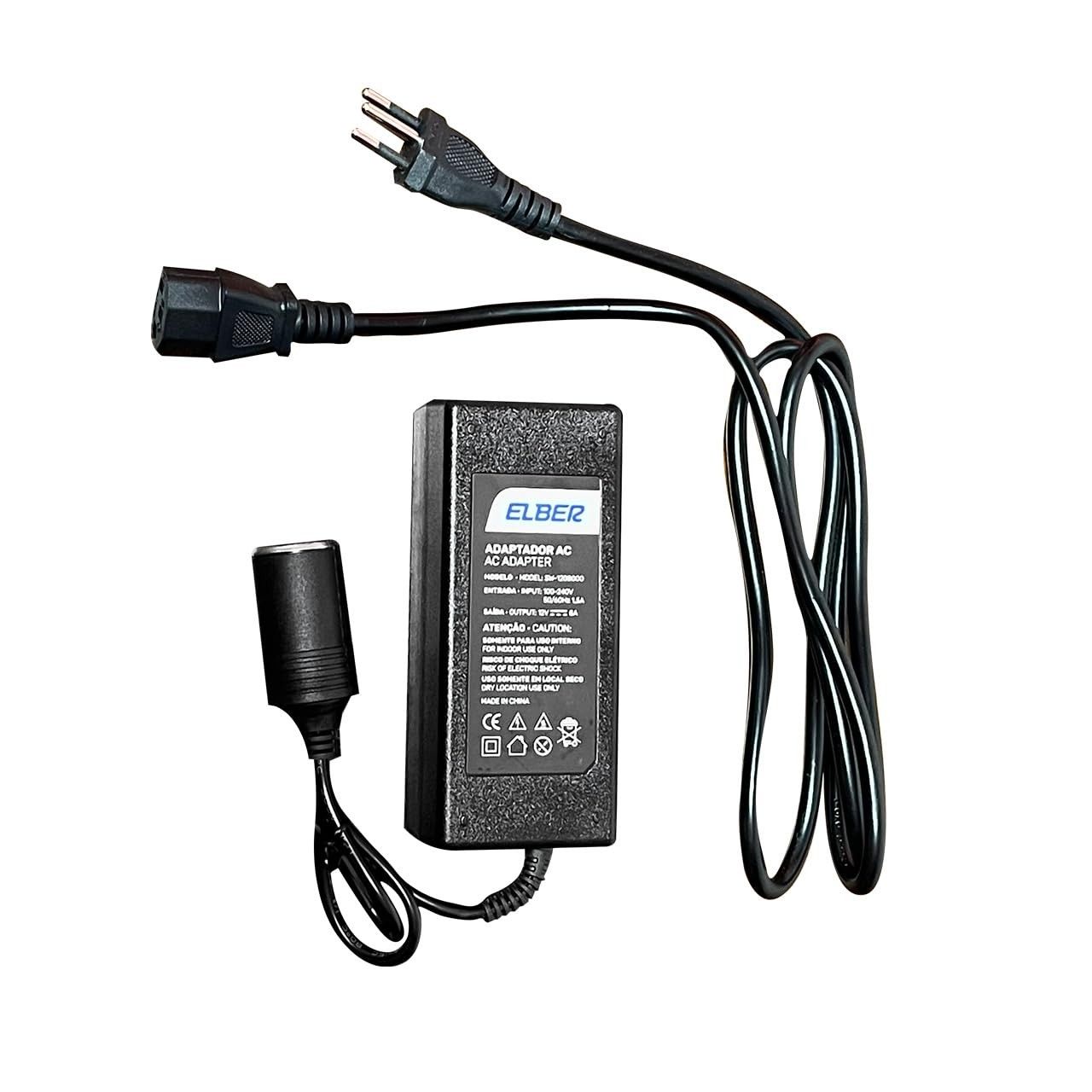 Fonte Conversora Elber: Energia 12V/24V para 110V/220V para sua Geladeira Portátil