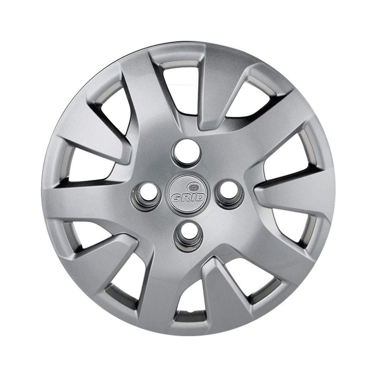 Calota Aro 14 Ford Ka 2019+ Prata - Fixação por Parafuso - Grid 343Cbptau