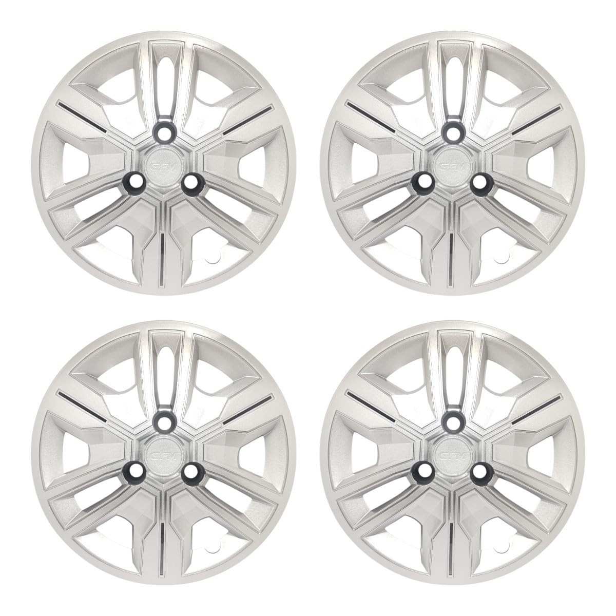 Kit 4 Calotas Aro 14 Kwid Outsider 2024 Prata - Design Esportivo e Proteção